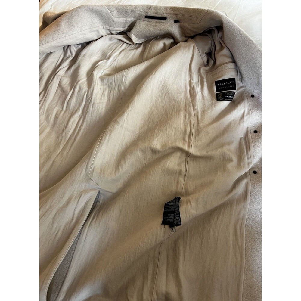 ALLSAINTS Women’s Millie Wool Coat in Off White / Beige - Picture 6 of 12